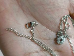 Silver Floral Star Flower Necklace