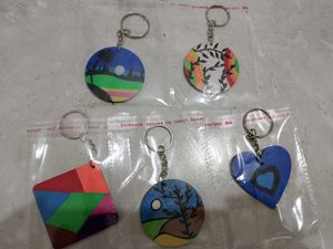 Handmade Tropical Keychain