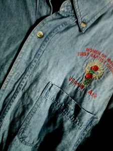 Thrifted baggy Vintage Denim Shirt