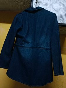 Denim Long Jacket For Women And Girls.. Like New.. It Is As It Is Shown In Pictures.. Grab Now