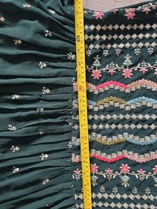Emerald Green Embroidered Anarkali