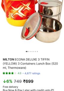 BRAND NEW Milton Tiffin - Insulated Thermoware