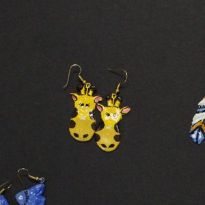 handmade Giraffe Earrings