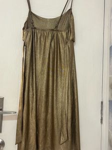 Party Wear Golden Shimmer Dress