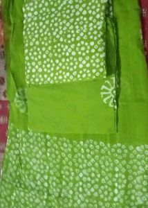 Pink Printed Unstitched Wax Batick Set 650per Suit
