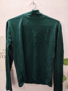 Olive Green Turtle Neck Top