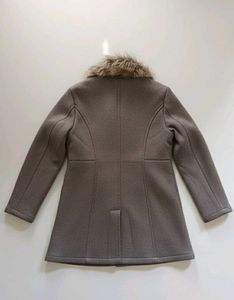 Elegant Faux Fur Collar Coat