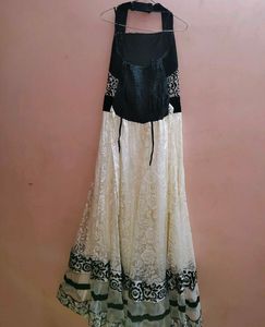 A Beautiful White Ethinic Gown