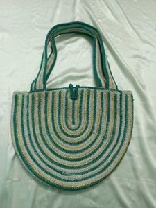 Cotton Jute D Shape Bag