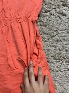Orange Casual Dress
