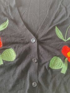 Embroidered Floral Top