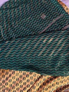 Satin Crepe Saree With Sequence