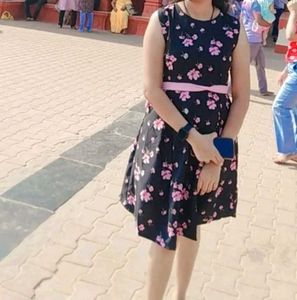 Floral A-line Dress