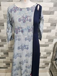 Navy Blue Kurti