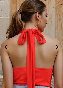 Red Sleeveless Top