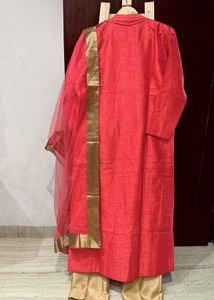 Xl/xxl/3xl Hand Embroidered Sherwani Style Suit