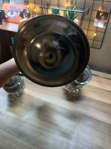 Vintage Crystal Candle Holder Dual Arm Stand