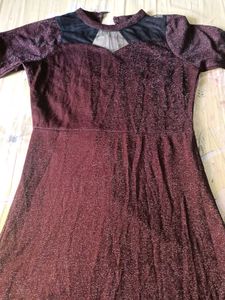 Maroon Evening Dress