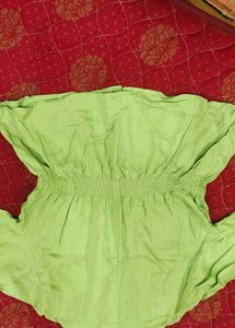 Green Button-Up Blazer