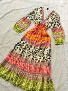Multicolour Georgette Dress