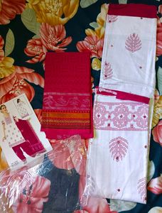 New Pure Cotton Unstitched Dress Material