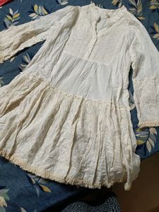 White Embroidered Dress