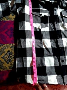 Woolen Check Pattern Shirt Brand New