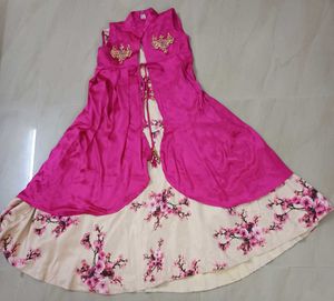 Elegant Pink Floral Kurta Set