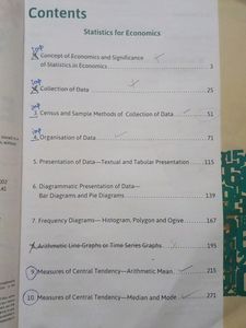 Class 11th Statistics For Economics Book