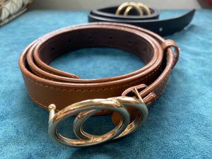 Double Buckle Chic Belt Combo (Brown + Black)