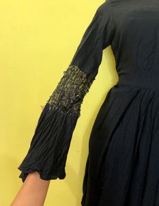 Black Tunic with Dhoti Pants