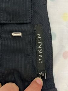 Allen Solly Charcoal Grey Formal Trousers