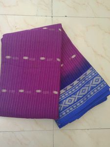 Elegant Purple &amp; Blue Saree Brand new unused