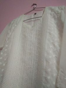 Chikankari White Kurta Women
