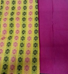Yellow and Pink Suit Material