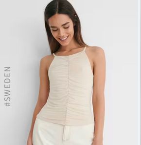 NA-KD Ruched Halter Top