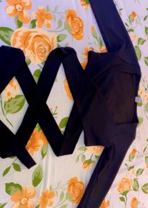 stylish new Black crop top with tag....