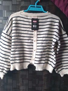 Stripped Sweater For Girls