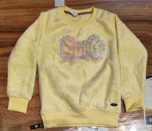 Party Wear Woolen Winter Sweatshirt For Girls