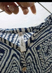 Rayon Crop Shirt Top