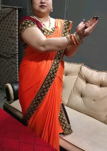 Women Embroidered Saree