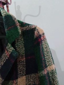 Green Plaid Coat