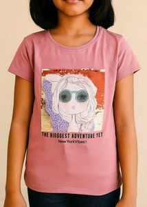 Girls' 'New York Vibes' Graphic Tee