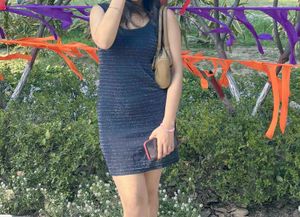 Sparkly Navy Bodycon Mini Dress