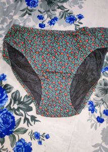 Green Print Women Underwear Penty