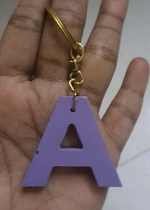 Resin &#39;A&#39; Keychain
