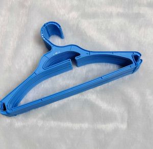 10 Blue Plastic Hangers