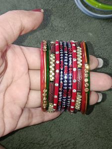 Colorful Beaded Bangle Set