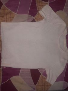 Pink &amp; Blue Crop Top, Orange TieDye, White Ribbed Top Combo