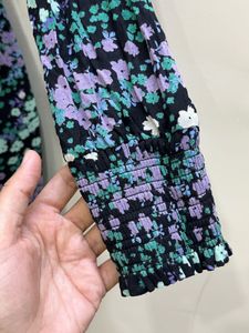 LOFT Floral Smocked dress